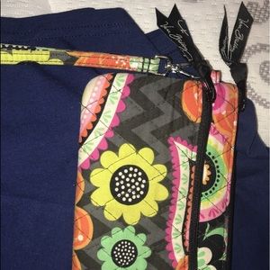 Flower Vera Bradley Wristlet